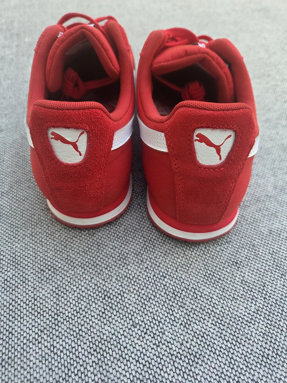 PUMA Roma Red White Suede Nylon Sneakers Men’s Size 10